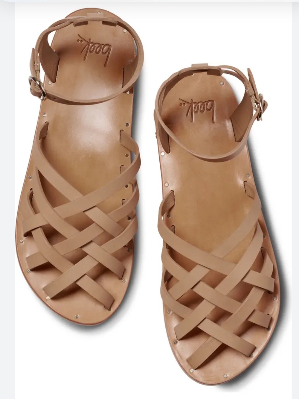Beek Merlin Leather Ankle Strap Sandals 7